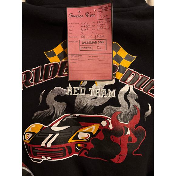 Smoke Rising NWT small crop hoodie - Picture 5 of 7